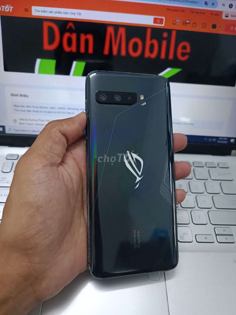 ASUS ROG PHONE 3 12GB.128GB PIN 6000 SNAP 865. Mua bán Điện thoại tại Quận Bình Thạnh Tp Hồ Chí Minh được đăng bởi Dân Mobile hình 1