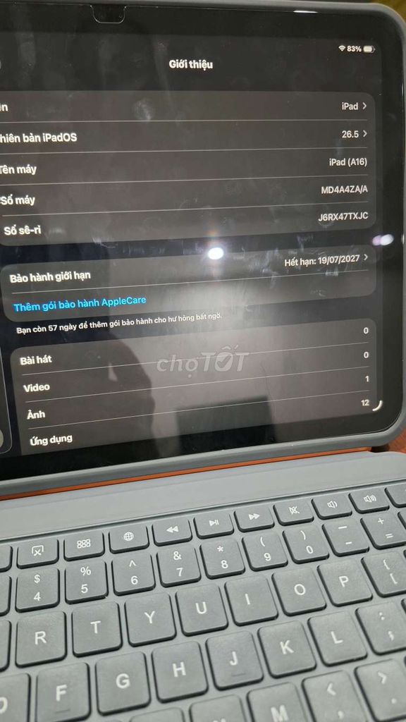 Apple iPad (A16) 128GB siêu lước 7 ngày. Mua bán Máy tính bảng tại Quận Bình Thạnh Tp Hồ Chí Minh được đăng bởi Minh Phúc hình 1