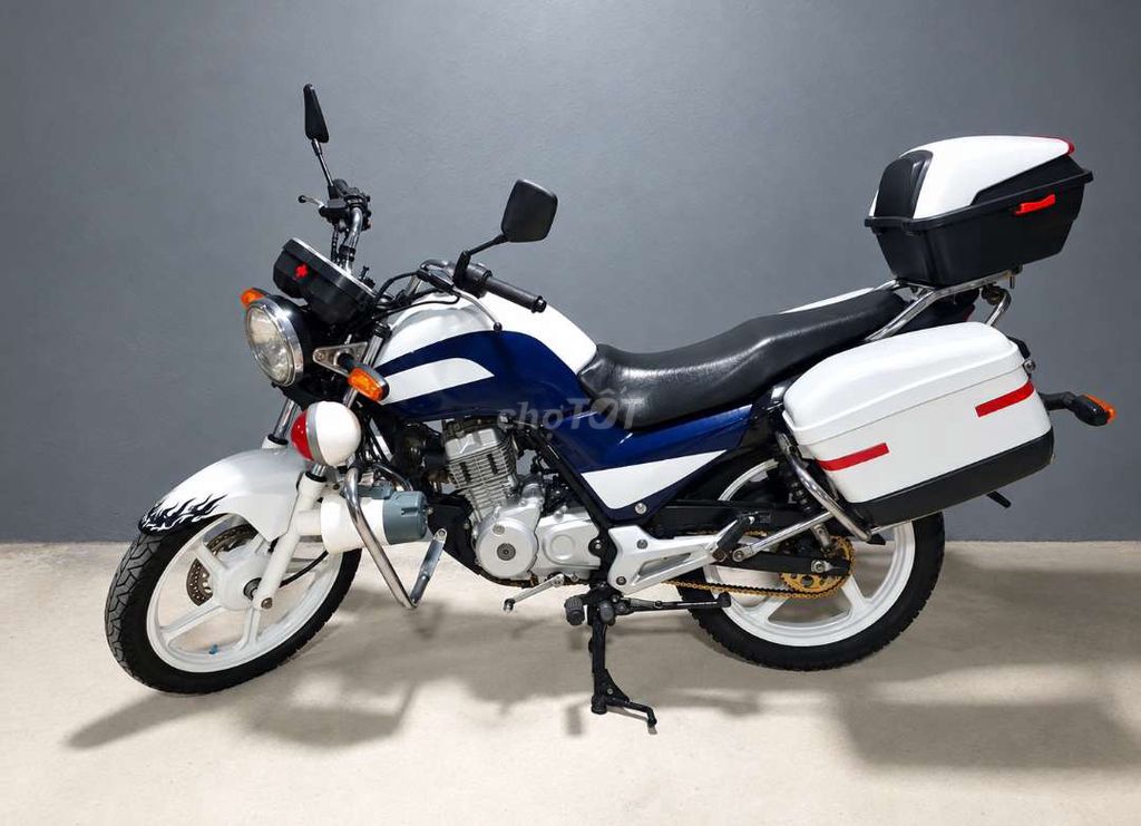 Японский мопед Honda, бело-голубой