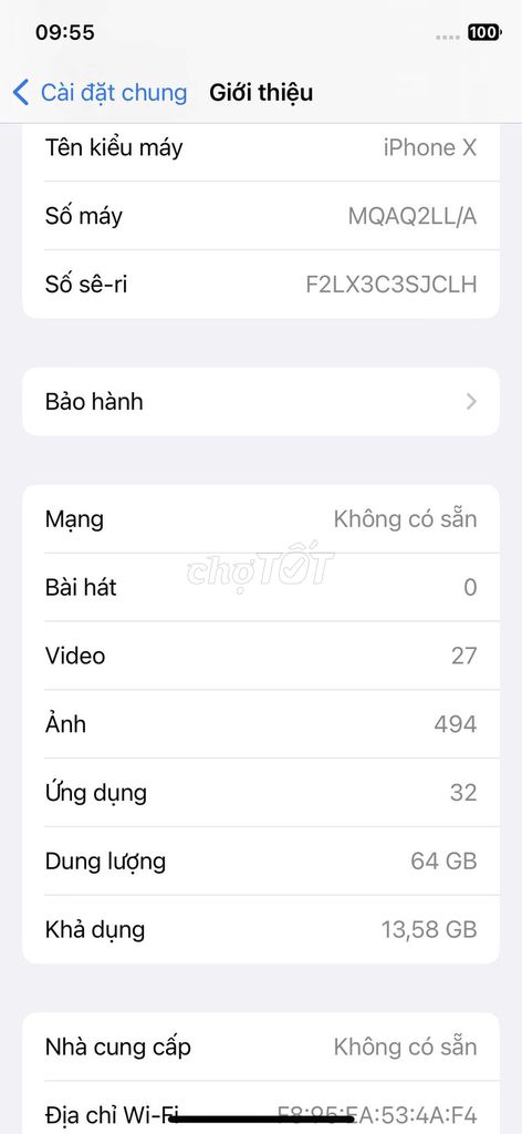 Apple iPhone X 64GB Đen Lock. Mua bán Điện thoại tại Quận 12 Tp Hồ Chí Minh được đăng bởi Nguyễn Tài hình 1