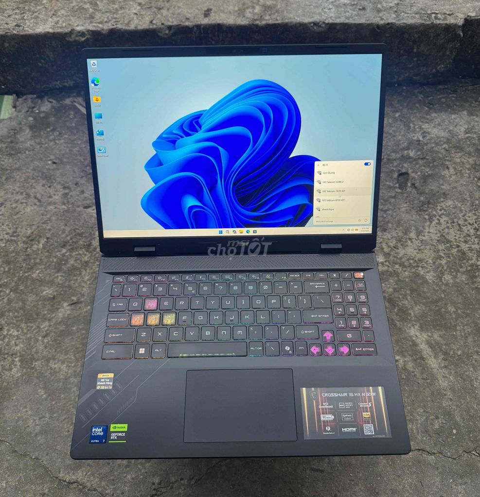 MSI CROSSHAIR 16HX/U7/32GD5/1T/5060/2K 240HZ. Mua bán Laptop tại Thành phố Thuận An Bình Dương được đăng bởi NGUYỄN LINH hình 1