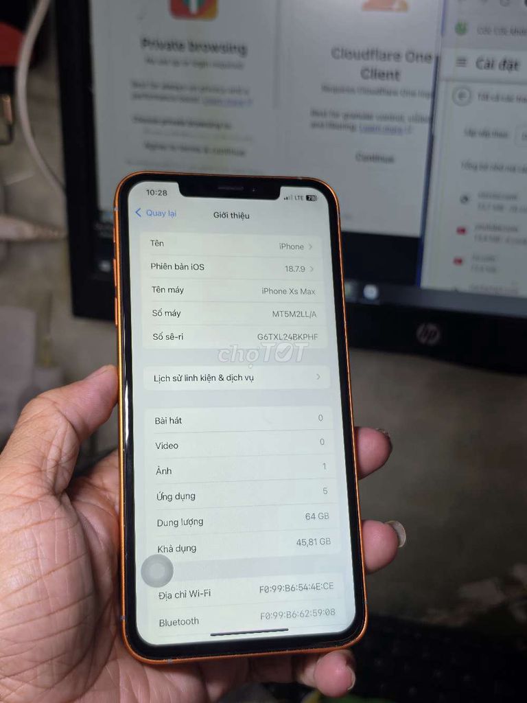 iPhone Xs Max độ 17prm LLA mỹ giá rẻ . Mua bán Điện thoại tại Quận 8 Tp Hồ Chí Minh được đăng bởi Thiên Hòa mobile  hình 1