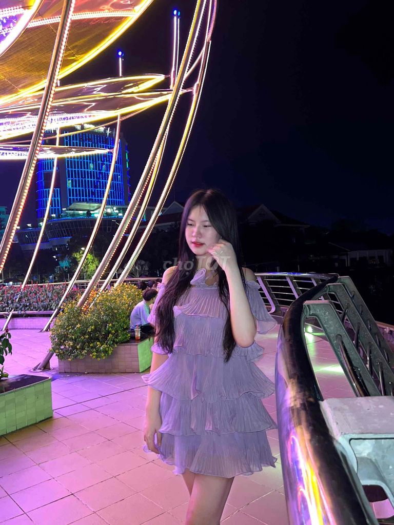 Đầm babydoll Nữ Tím. Mua bán Quần áo tại Quận Gò Vấp Tp Hồ Chí Minh được đăng bởi Thuỳ Trâm hình 1