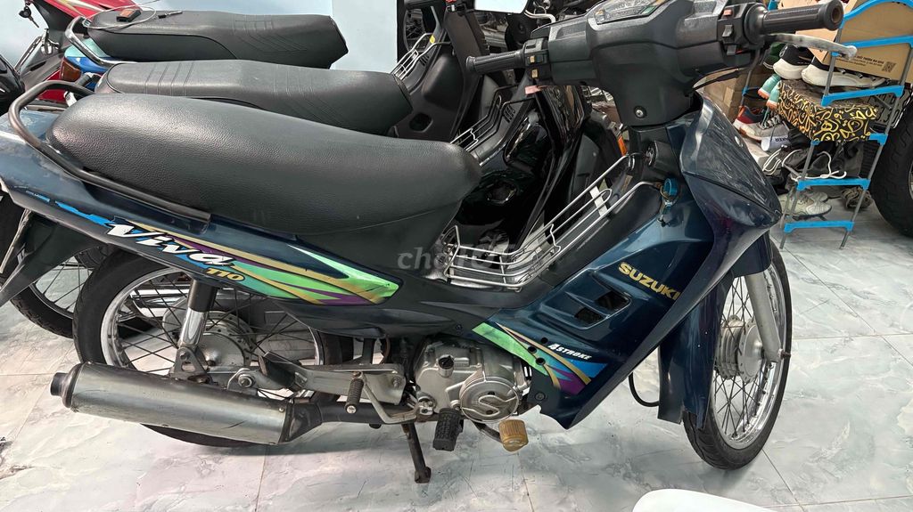 Suzuki Viva 110 черно-синяя, хошиминский учет, отличный вид, тихий мотор