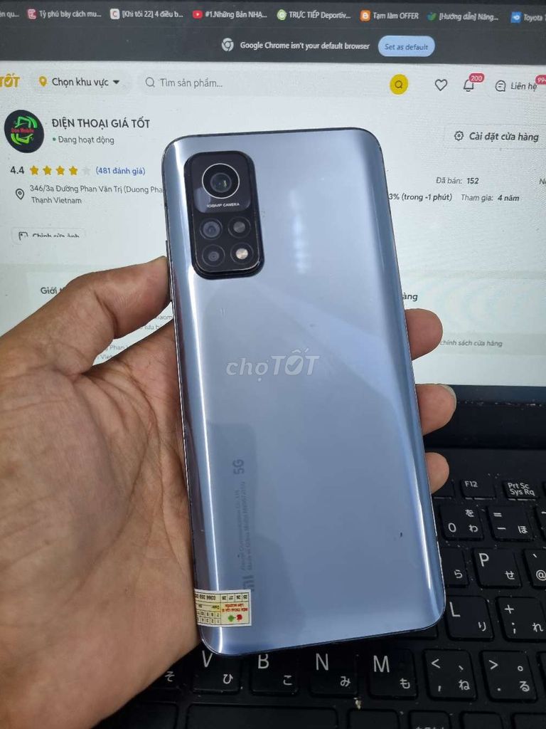 XIAOMI 10T PRO 5G 8GB.128GB SNAP 865 MẠNH MƯỢT . Mua bán Điện thoại tại Quận Bình Thạnh Tp Hồ Chí Minh được đăng bởi Dân Mobile hình 1