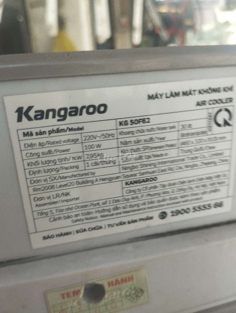 Quạt hơi nước Kangaroo KG 50F62 30 lít Trắng, Xám. Mua bán Quạt tại Thành phố Thủ Đức Tp Hồ Chí Minh được đăng bởi  Phúc Khiết Tâm Sóng Thần  hình 1