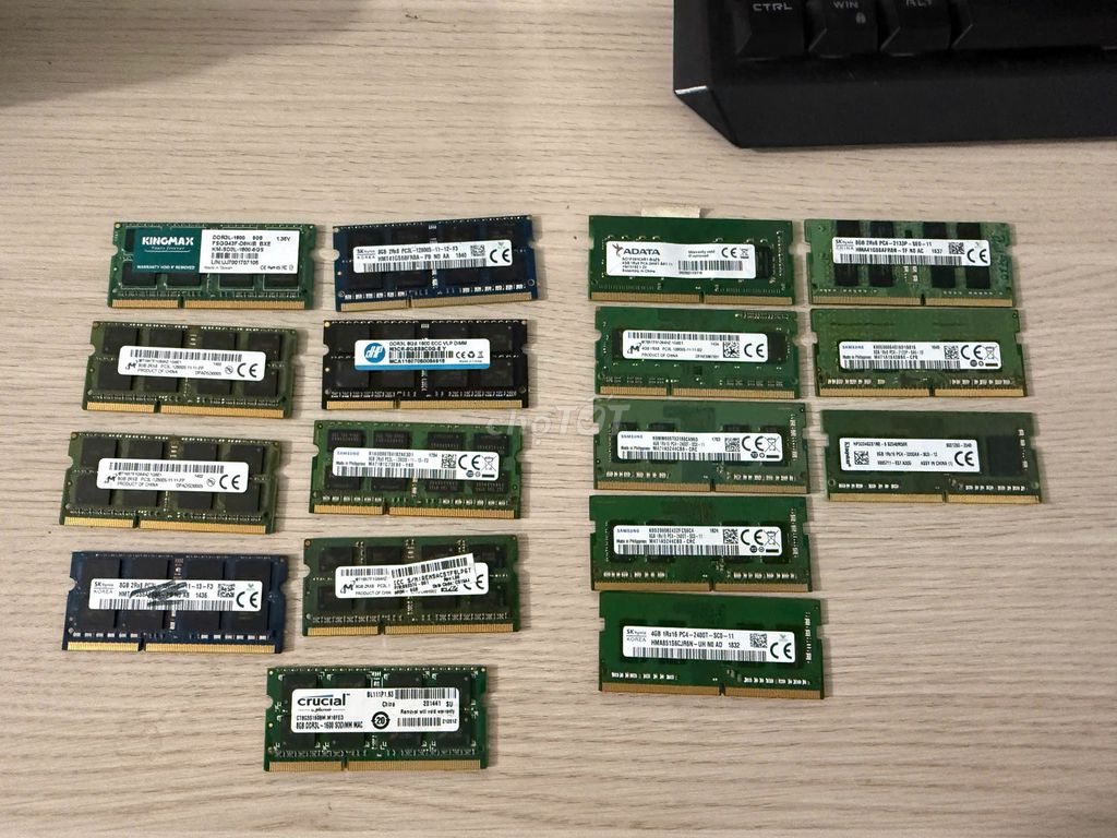 RAM Laptop DDR3L DDR4 4GB 8GB 3200 từ 250k/1. Mua bán Linh kiện (RAM, Card...) tại Huyện Hóc Môn Tp Hồ Chí Minh được đăng bởi Máy Tính Mạnh Vũ PC hình 1