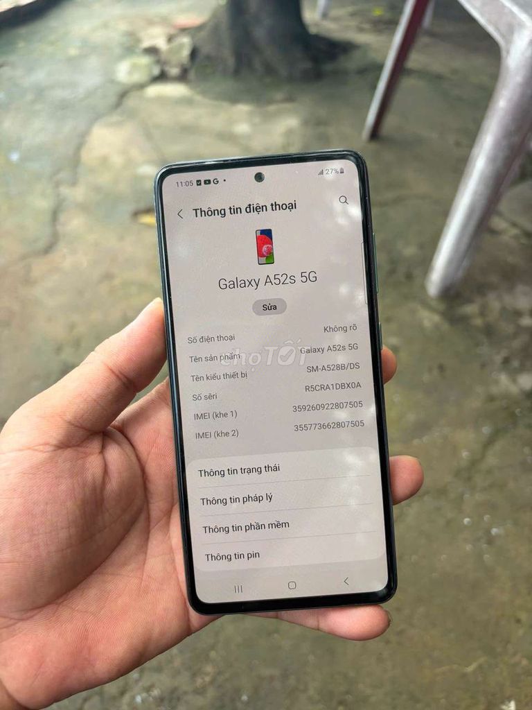 Samsung Galaxy A52s 5G 8/256GB Xanh. Mua bán Điện thoại tại Thành phố Vị Thanh Hậu Giang được đăng bởi Hau mobile hình 1