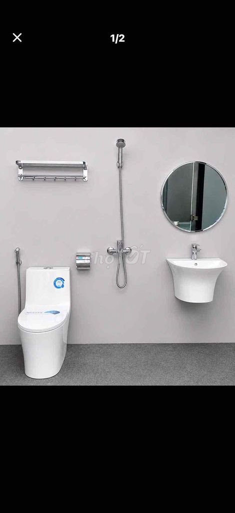 Combo thiết bị phòng tắm giá chỉ 4.500.000. Mua bán Thiết bị vệ sinh, nhà tắm tại Quận Hải Châu Đà Nẵng được đăng bởi A Long hình 1