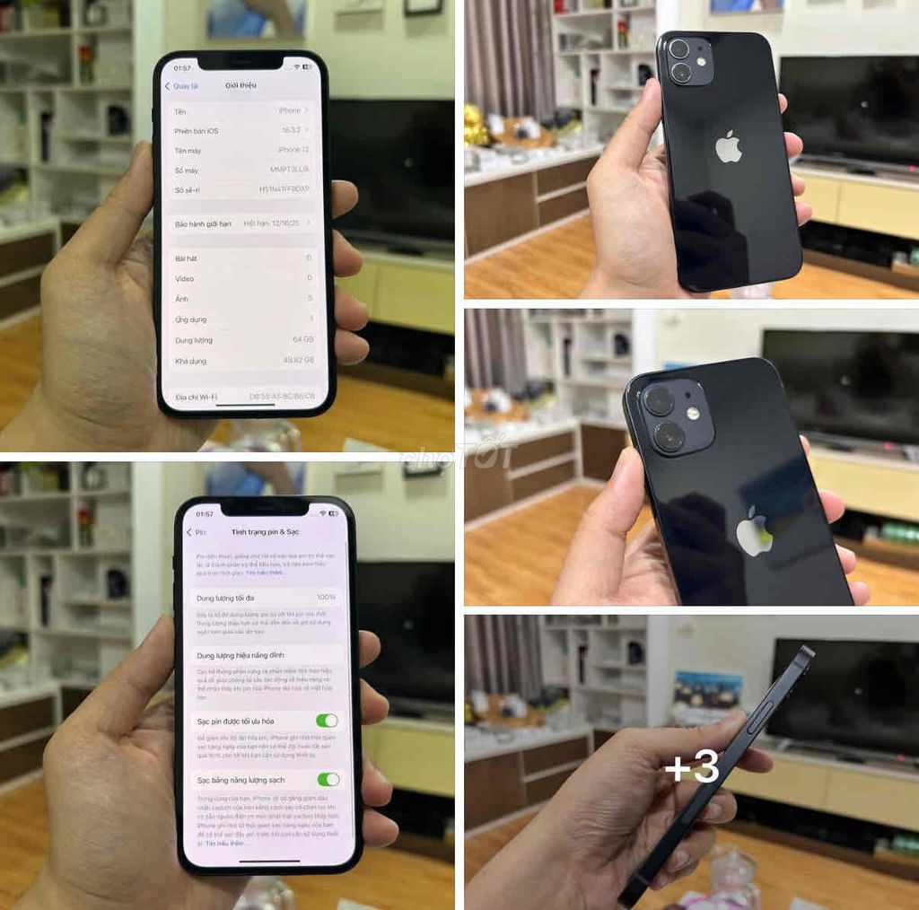 iPhone 12 128GB Đen FULLBOX new APPLE 2024 chất. Mua bán Điện thoại tại Quận Thanh Xuân Hà Nội được đăng bởi Nguyễn Huy Dũng hình 1