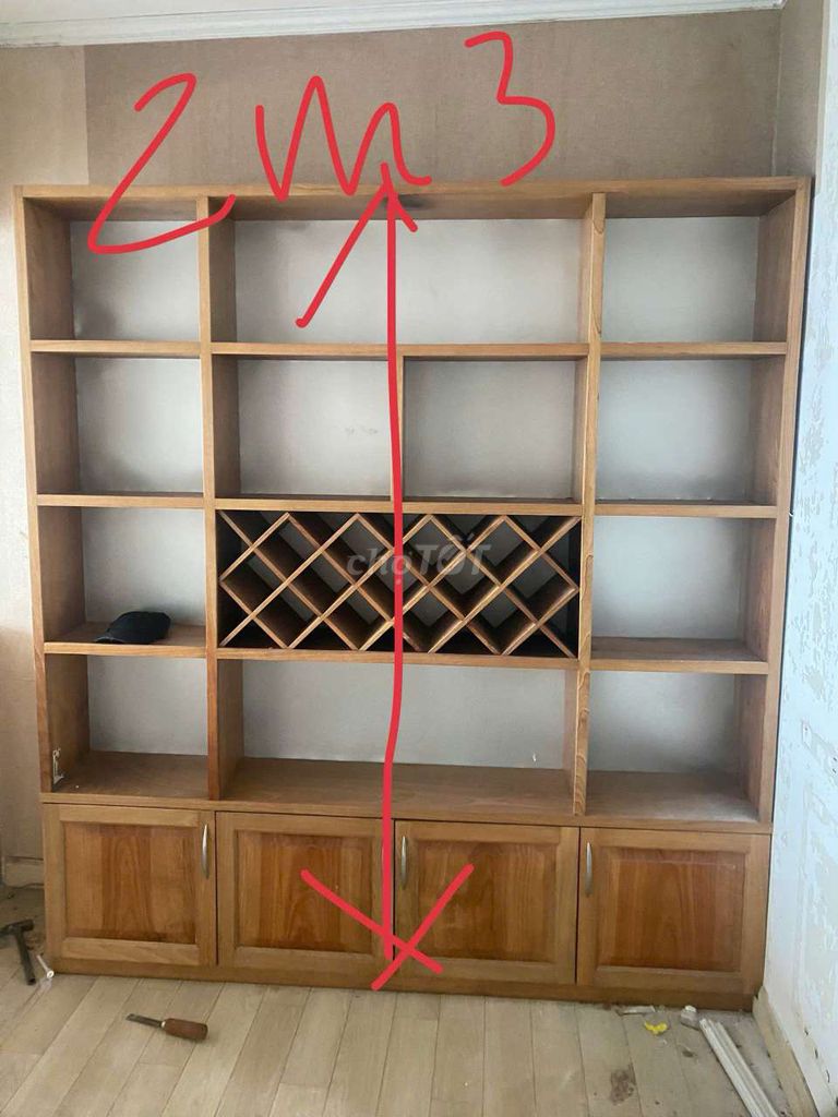 Kệ sách Gỗ Nâu 2m3 x 2m. Mua bán Tủ, kệ gia đình tại Quận Bắc Từ Liêm Hà Nội được đăng bởi Khiên Nguyễn hình 1