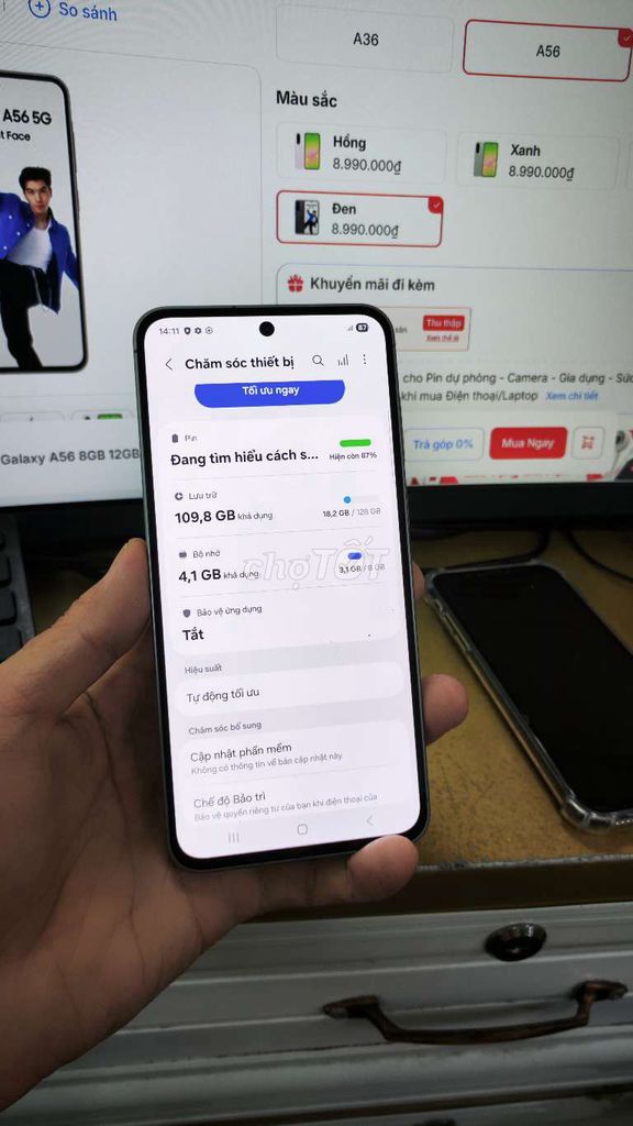 Samsung A56 5G 8GB/128GB Đen. Mua bán Điện thoại tại Thành phố Bến Tre Bến Tre được đăng bởi mac store hình 1