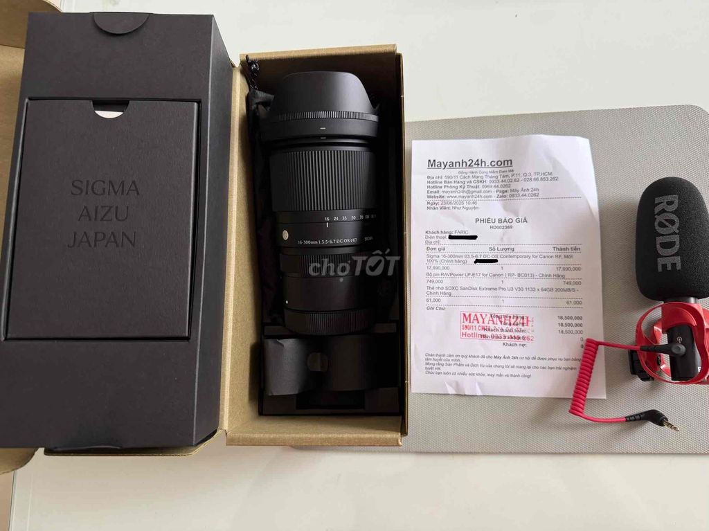 Ống kính Sigma 16-300mm RF Đen. Mua bán Máy ảnh, Máy quay tại Quận 7 Tp Hồ Chí Minh được đăng bởi Hoàng Trương hình 1