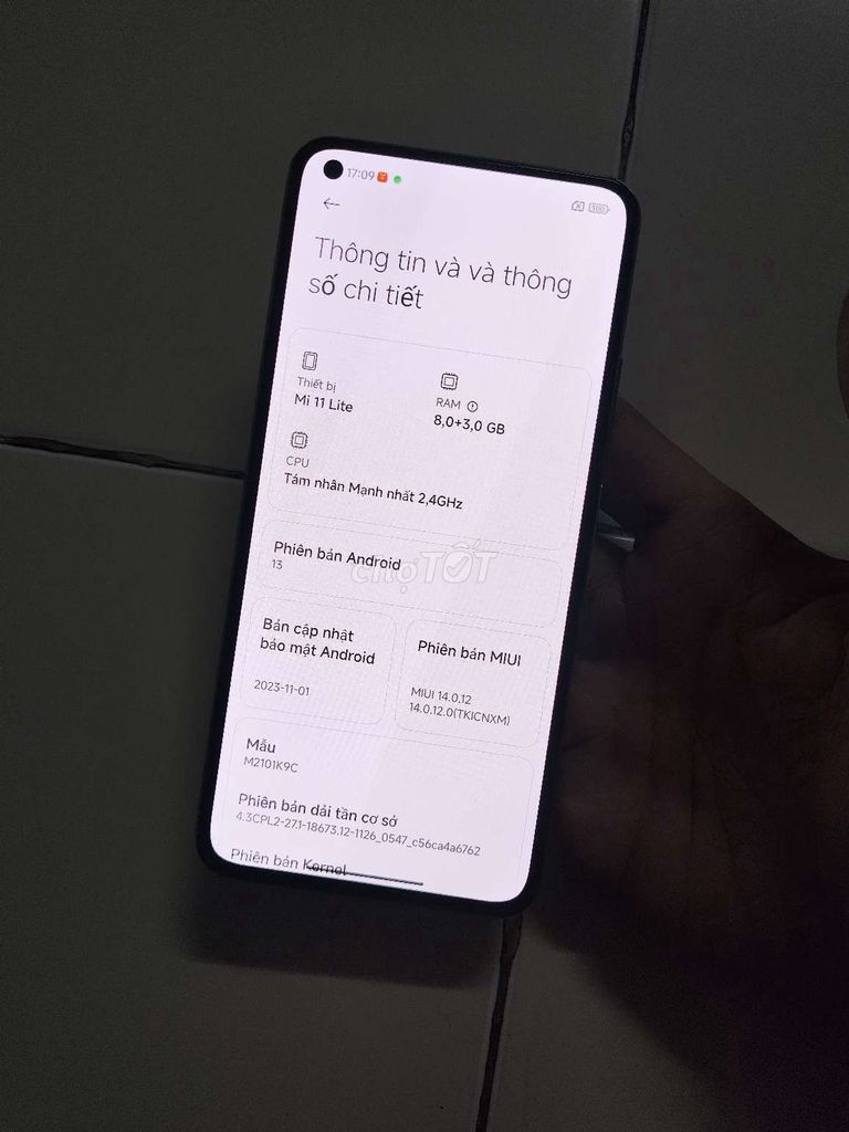 Mi 11 lite 8/128 nguyên zin