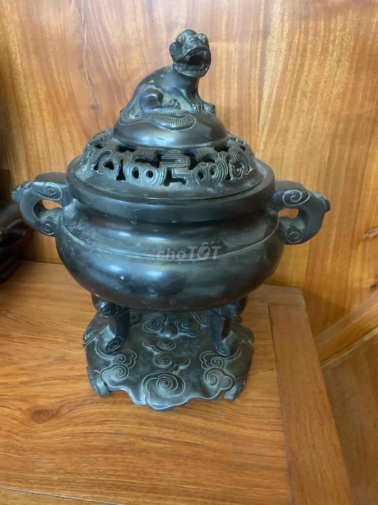 Lư hương Đồng Đen Cổ điển. Mua bán Đồ sưu tầm, đồ cổ tại Huyện Hoài Đức Hà Nội được đăng bởi Ali hình 1