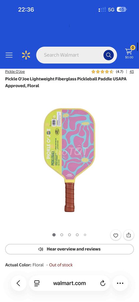 Vợt Pickleball Pickle OJoe New xách tay từ Mỹ về