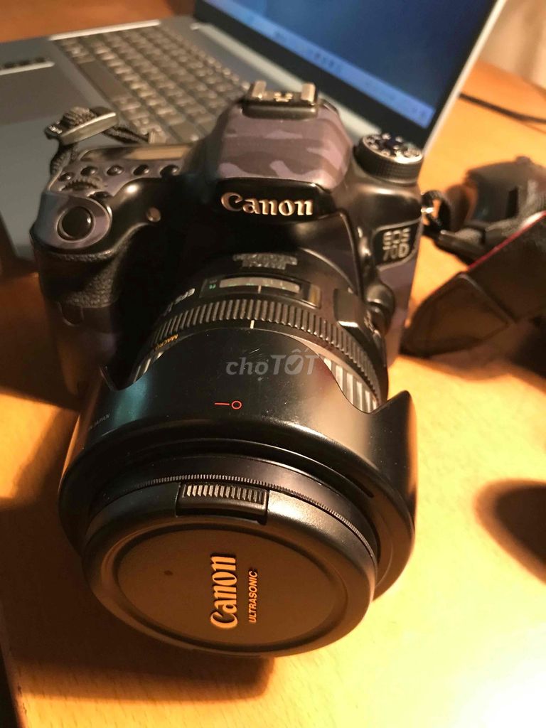 Combo bộ canon 70D lens 17-85 usm full phụ kiên pi