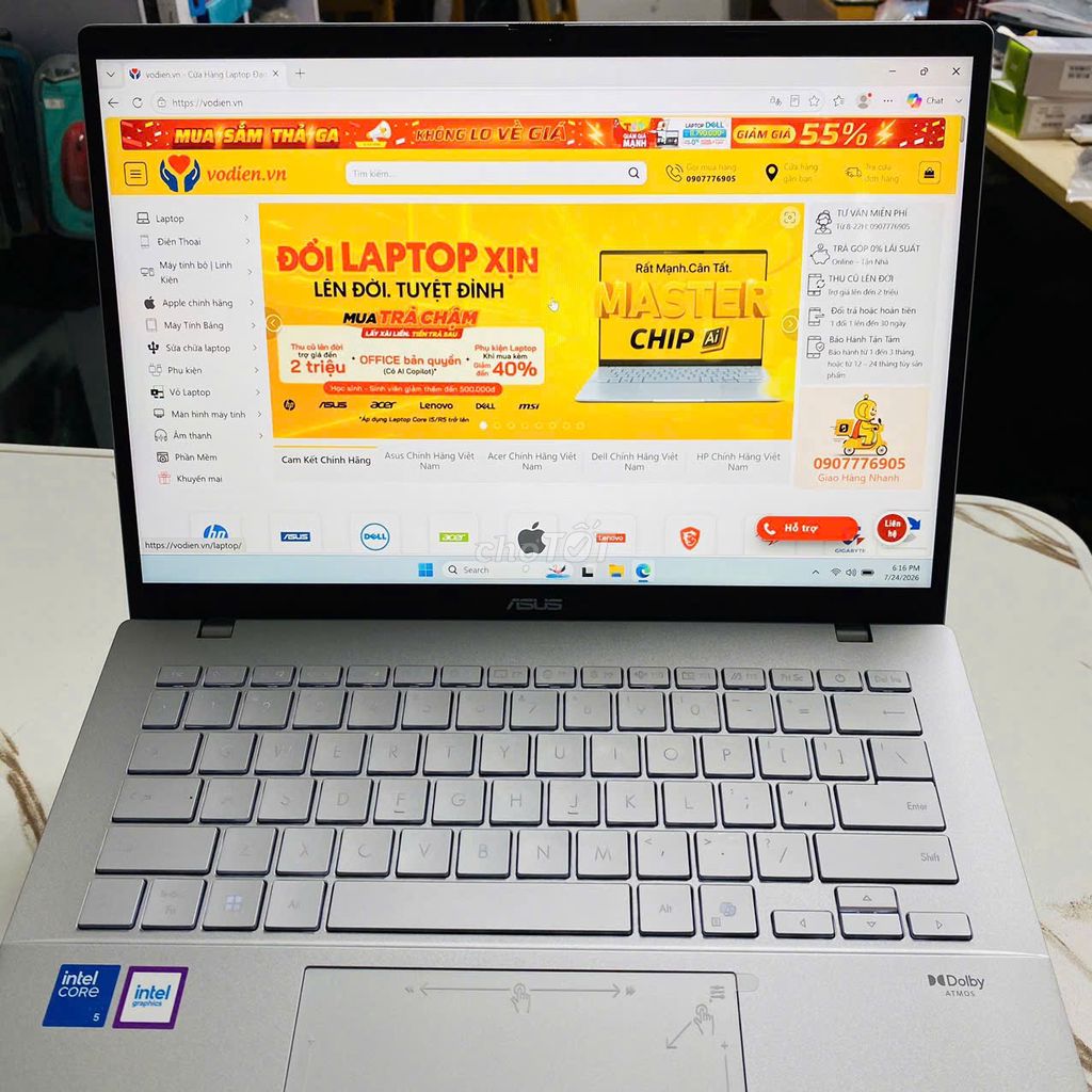 Asus Vivobook S14 S3407VA Core 5 210H 16/512 Win11. Mua bán Laptop tại Quận Ninh Kiều Cần Thơ được đăng bởi Võ Diện hình 1