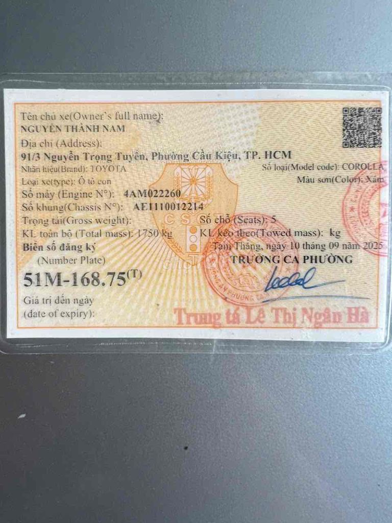 Toyota Corolla Altis 2009 - 190000 km. Mua bán Ô tô tại Quận Phú Nhuận Tp Hồ Chí Minh được đăng bởi Long Nguyễn hình 12