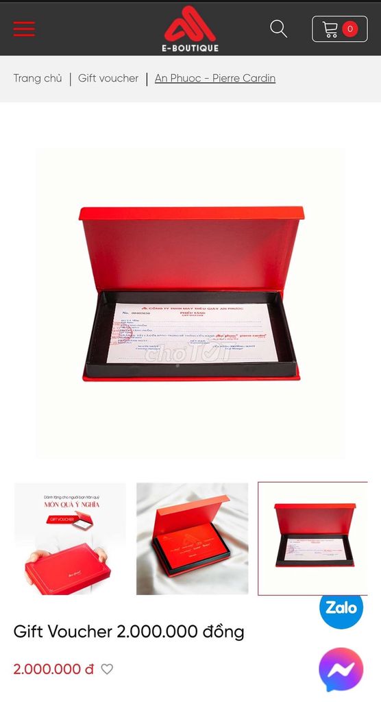 Phiếu quà tặng Pierre Cardin Đỏ. Mua bán Sở thích khác tại Quận Bình Thuỷ Cần Thơ được đăng bởi Hoàng hình 1