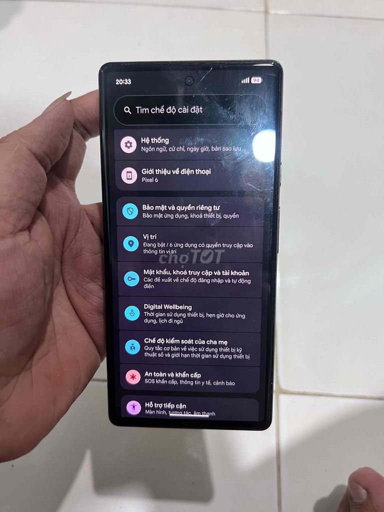 Google Pixel 6 Đen Nguyên zin. Mua bán Điện thoại tại Quận Tân Phú Tp Hồ Chí Minh được đăng bởi Nguyễn văn hoàng hình 1