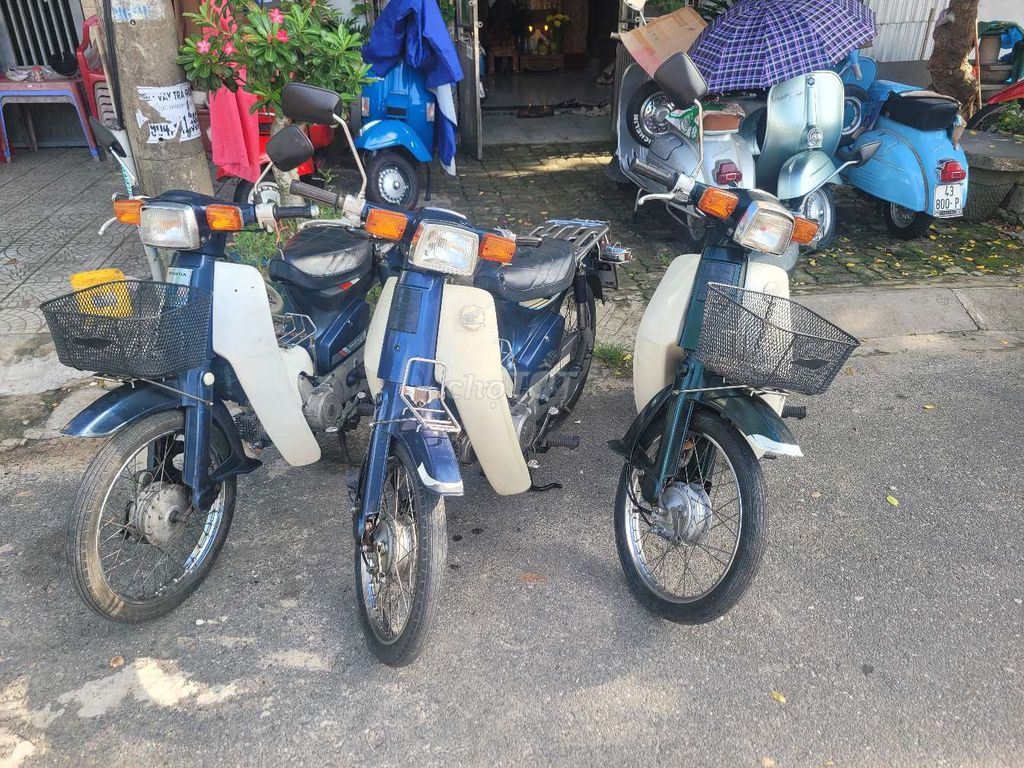 Мопед Honda Custom 50, бело-синий