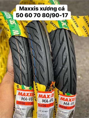 Lốp maxxis V6 dùng ruột các size 50,60,70-17