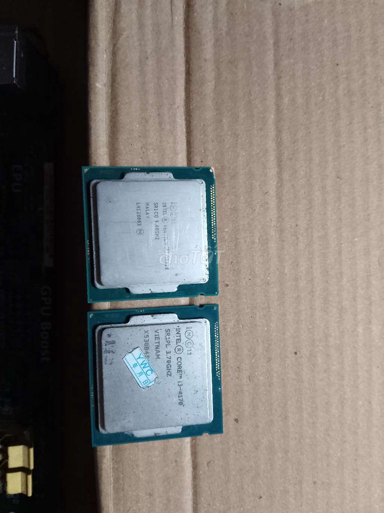 Combo mian h81. + 3 cpu. + ram 8g . 500k