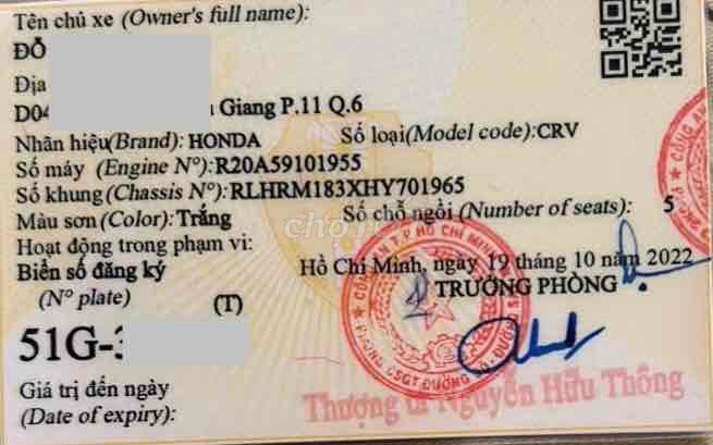 Honda CRV 2017 5 chỗ 95000 km Trắng bao Test full. Mua bán Ô tô tại Quận 11 Tp Hồ Chí Minh được đăng bởi Tôi Yêu Việt Nam hình 9