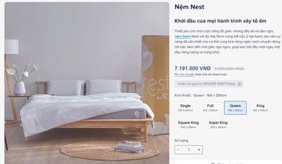 Thanh lý nệm Foam Nest Ru9 mới 90%. Mua bán Giường, chăn ga gối nệm tại Thành phố Thủ Đức Tp Hồ Chí Minh được đăng bởi Trúc Nguyễn