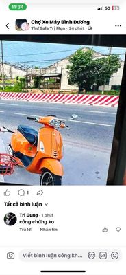 Piaggio Vespa 2020 mau Cam 8000 km. Mua bán Xe máy tại Thị xã Bến Cát Bình Dương được đăng bởi thu sang