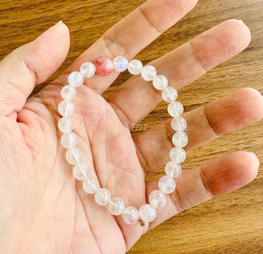 Vòng tay đá Ánh Trăng mix Đào Hoa & các sp bạc PNJ. Mua bán Phụ kiện thời trang khác tại Quận 1 Tp Hồ Chí Minh được đăng bởi Lê Hà Giang hình 1