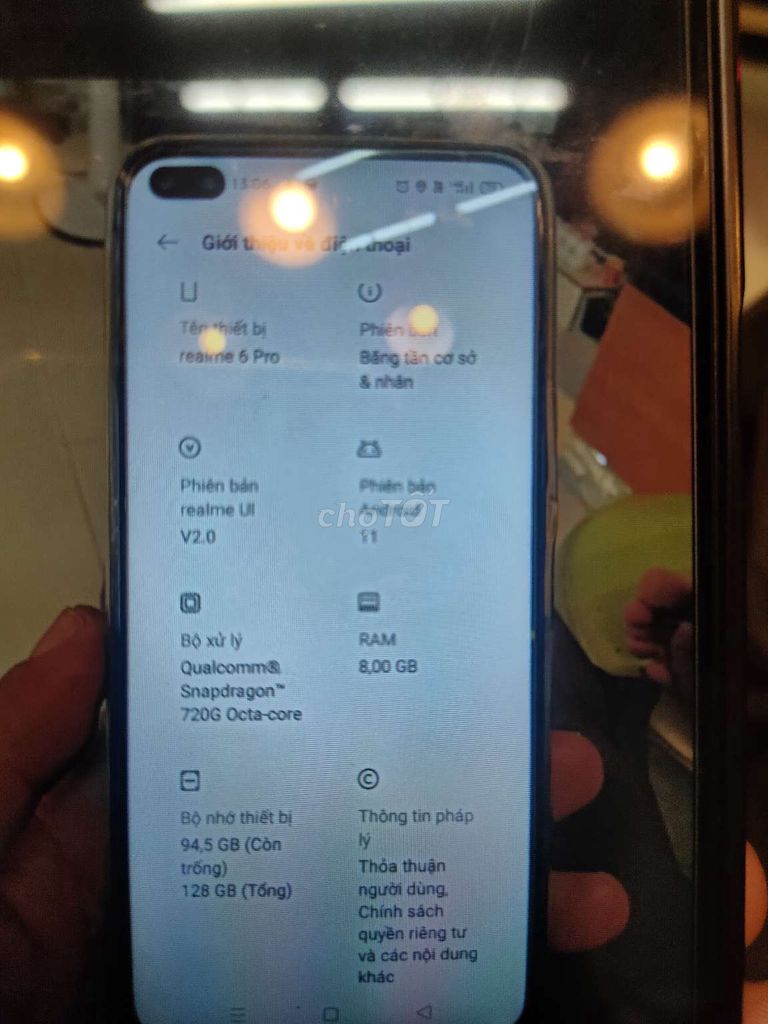 Realme 6 Pro 128GB. Mua bán Điện thoại tại Quận Bình Thạnh Tp Hồ Chí Minh được đăng bởi lê tài hình 1