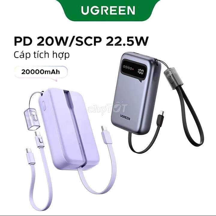 UGREEN Sạc dự phòng 20000mAh 22.5W Tím. Mua bán Phụ kiện (Màn hình, Chuột...) tại Thị xã An Nhơn Bình Định được đăng bởi Phan Minh Phụng  hình 1