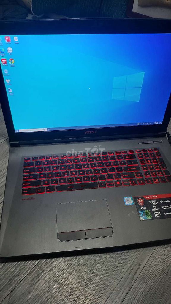 MSI GV 72 7RD Core I7 8GB Card Rời. Mua bán Laptop tại Thành phố Thủ Đức Tp Hồ Chí Minh được đăng bởi LâNha hình 1