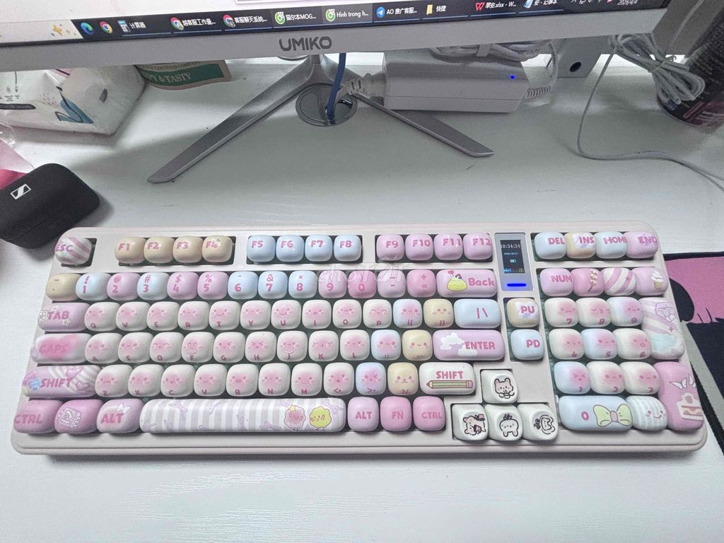 Keycap Maoberng Hồng 99 phím. Mua bán Phụ kiện (Màn hình, Chuột...) tại Quận Tân Phú Tp Hồ Chí Minh được đăng bởi Bi An hình 1