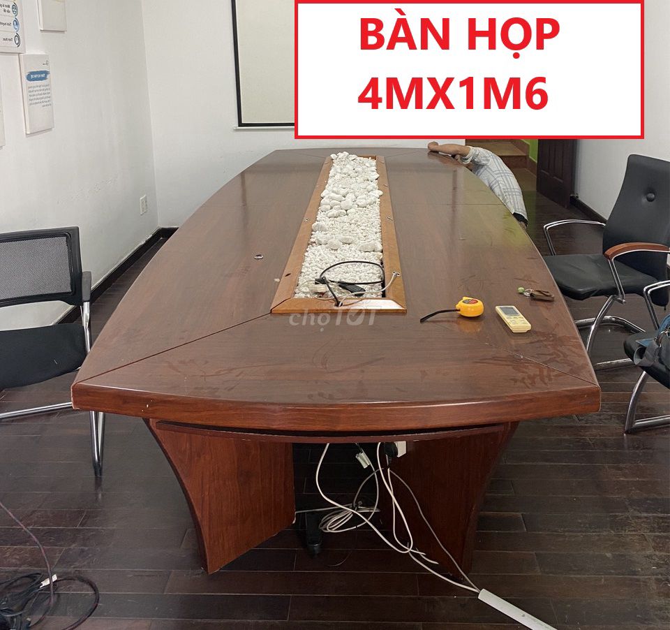 Bàn Họp Gỗ MDF dày dặn, Bàn họp Giám đốc sẵn hàng