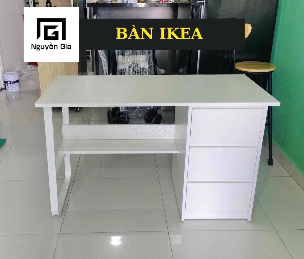 bàn làm việc ikea . nhiều hộc tủ free ship lắp hcm