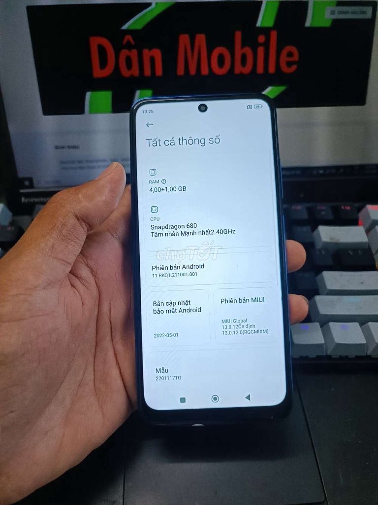 XIAOMI REDMI NOTE 11 4GB.64GB PIN 5000 SNAP 680. Mua bán Điện thoại tại Quận Bình Thạnh Tp Hồ Chí Minh được đăng bởi Dân Mobile hình 2