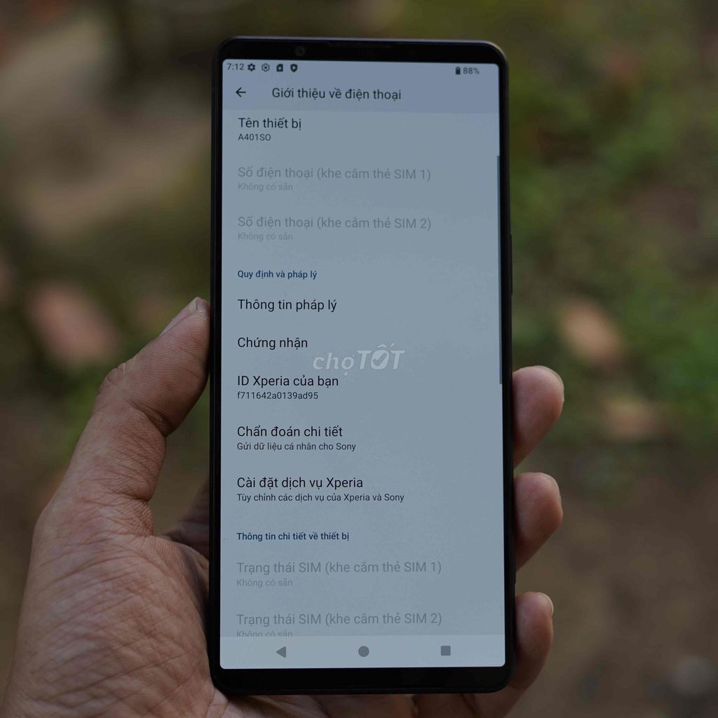 Sony Xperia 1 Mark VI (Mark 6) 256GB 2 SIM zin all. Mua bán Điện thoại tại Quận 12 Tp Hồ Chí Minh được đăng bởi Nguyễn Tài hình 1