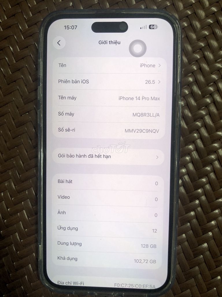Apple iPhone 14 Pro Max 128GB Tím. Mua bán Điện thoại tại Thành phố Thủ Đức Tp Hồ Chí Minh được đăng bởi Trung Vũ hình 1