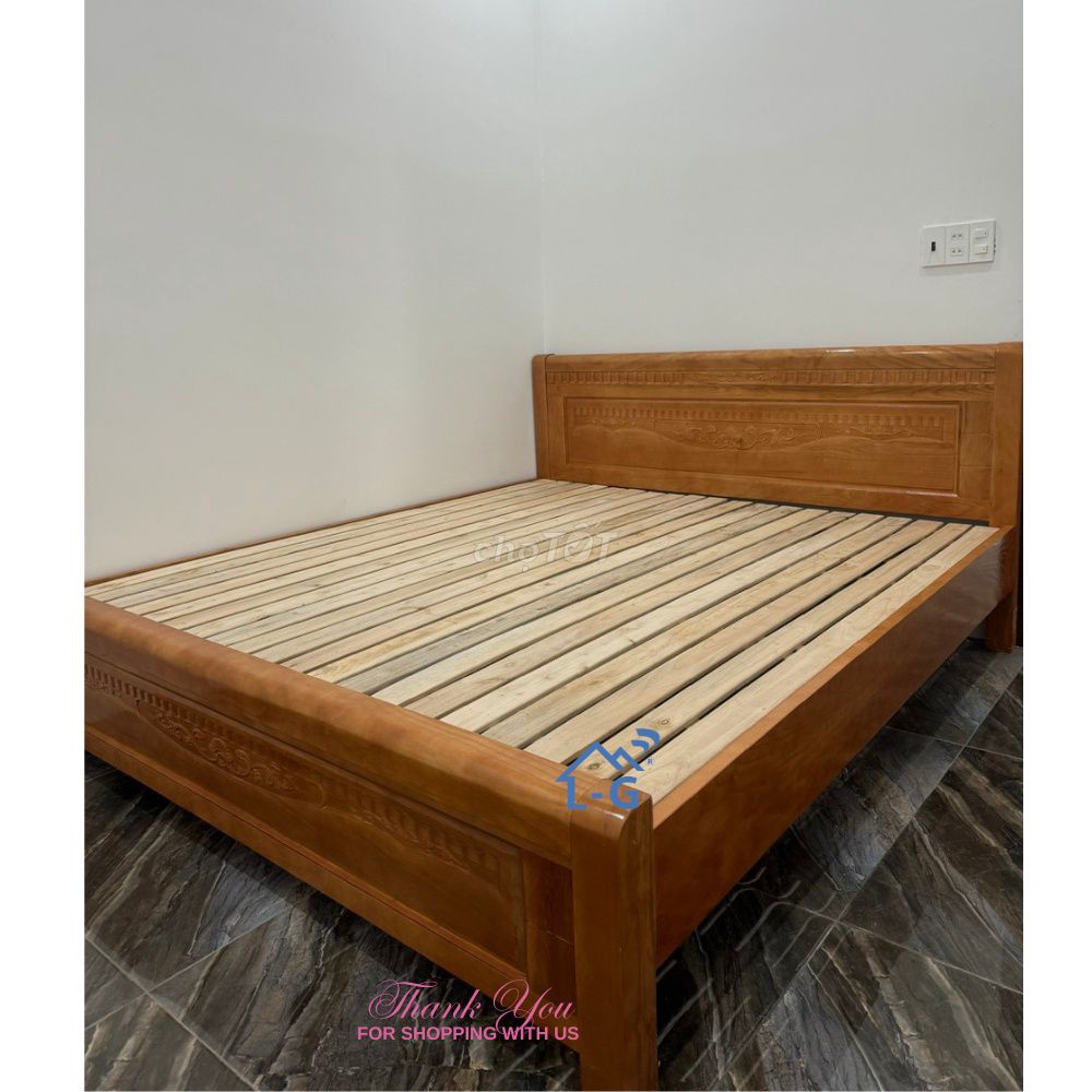 GIƯỜNG GỖ SỒI CAO CẤP – 📦 Có sẵn –GIÁ SIÊU HỜI. Mua bán Giường, chăn ga gối nệm tại Quận 11 Tp Hồ Chí Minh được đăng bởi GIƯỜNG SẮT SƠN LÂM hình 1