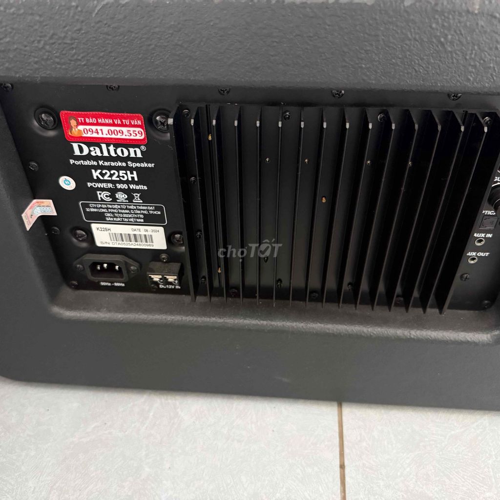 Loa di động Dalton K225H Đen. Mua bán Tivi, Âm thanh tại Quận 12 Tp Hồ Chí Minh được đăng bởi Tuan hình 1