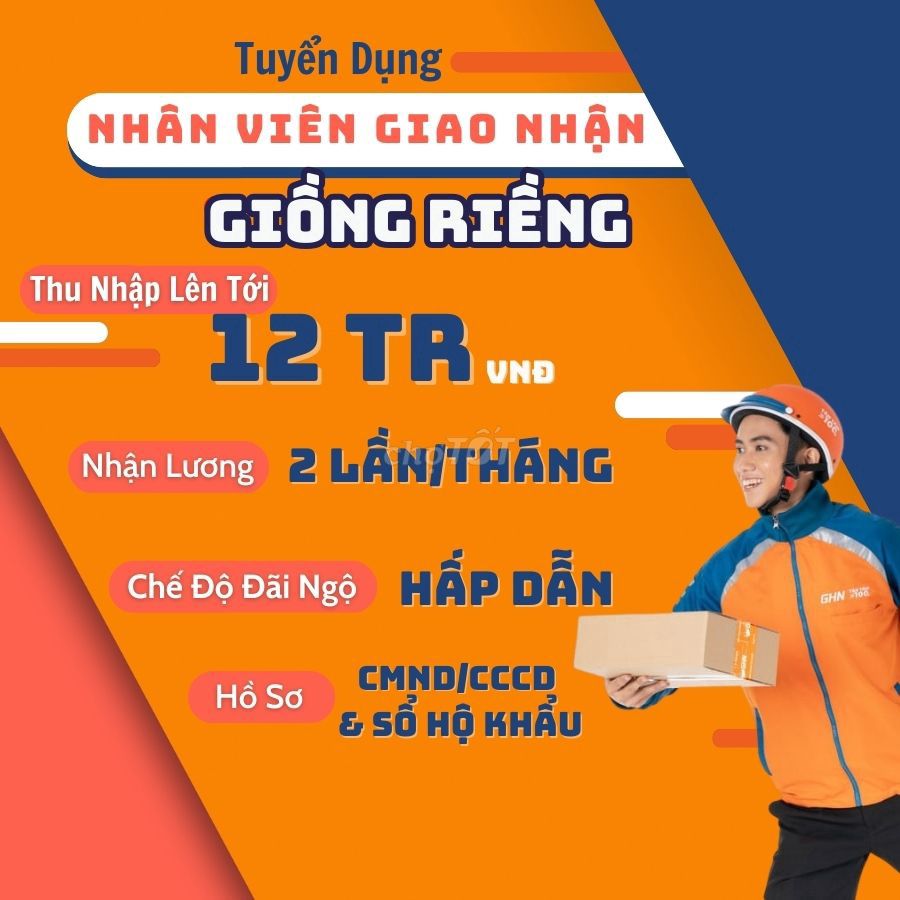 [KIÊN GIANG] TUYỂN SHIPPER LƯƠNG ĐẢM BẢO