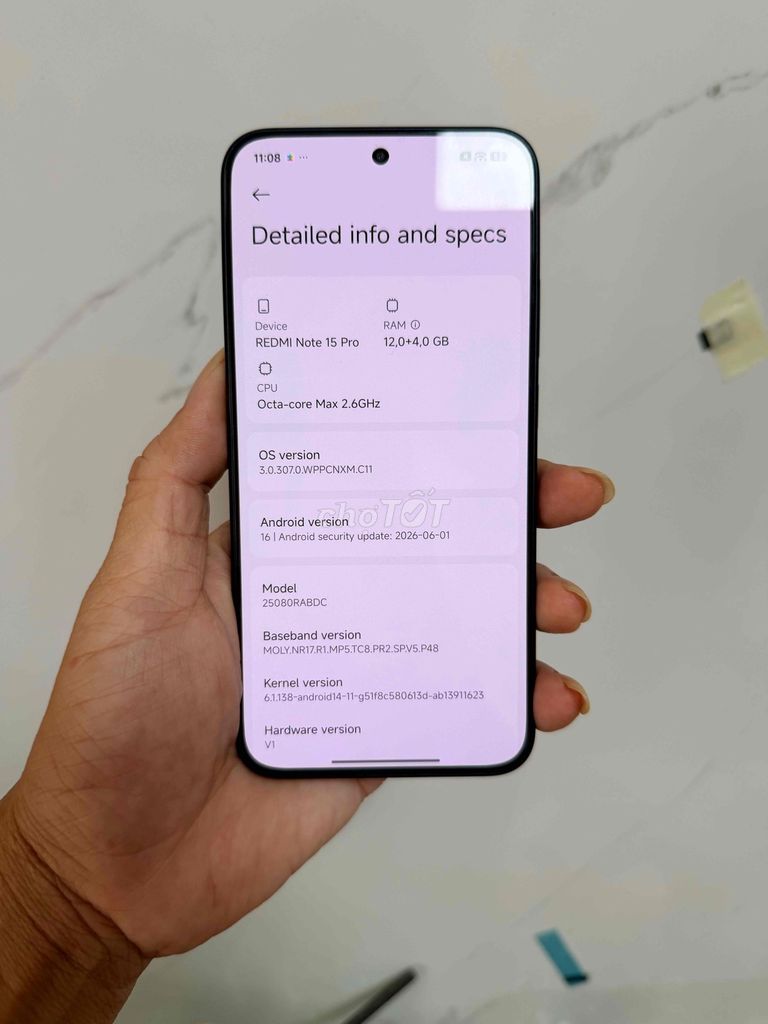 Xiaomi Redmi Note 15 Pro 12GB/256GB nội địa keng. Mua bán Điện thoại tại Quận 6 Tp Hồ Chí Minh được đăng bởi Phương Nghi Mobille hình 1