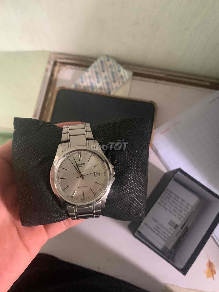 Đồng hồ Casio Unisex Kim loại Bạc Chống nước. Mua bán Đồng hồ tại Huyện Quỳnh Phụ Thái Bình được đăng bởi luu lam hình 1