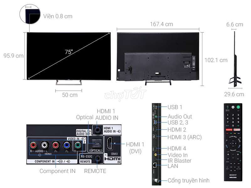 Tivi Từ 32 đến 65 inch Thanh Lý ❤ Giao Lắp Tận Nơi. Mua bán Tivi, Âm thanh tại Thành phố Thủ Đức Tp Hồ Chí Minh được đăng bởi Điện Tử Minh hình 3
