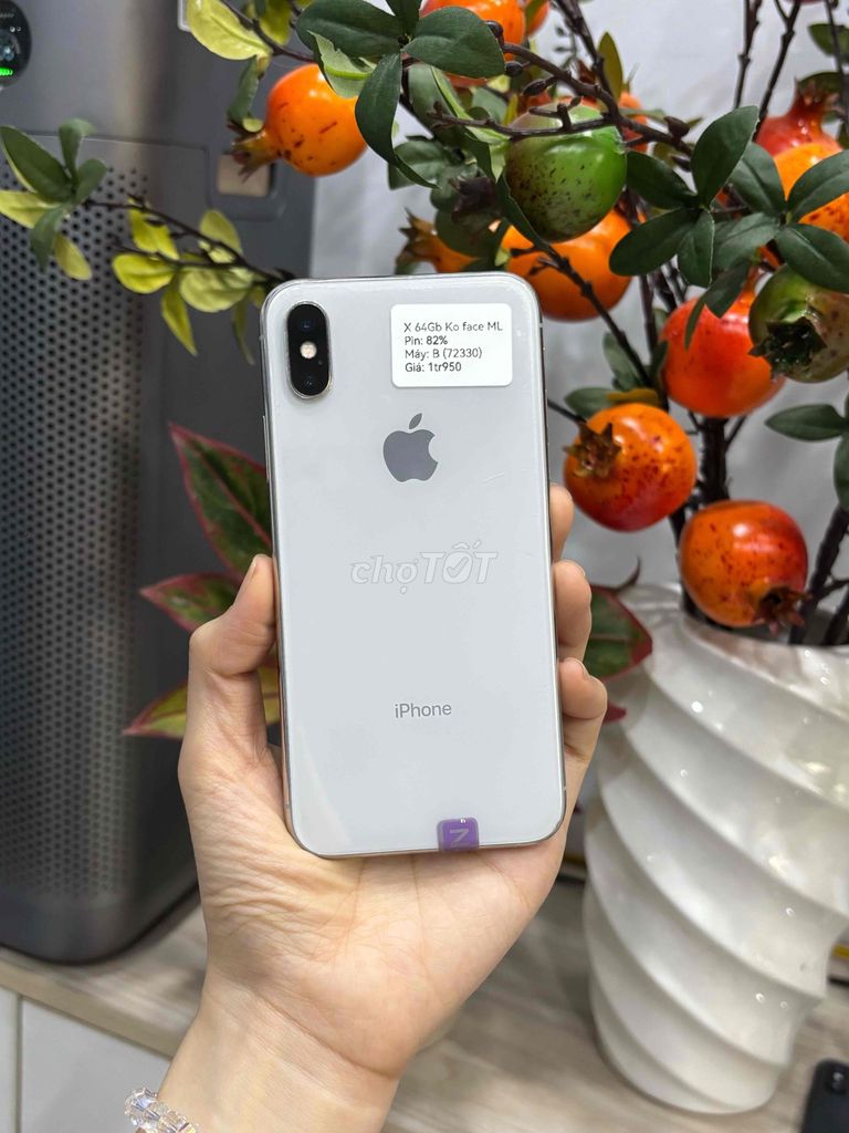 Apple iPhone X 64GB Bạc Màn lô ko FaceID. Mua bán Điện thoại tại Huyện Hóc Môn Tp Hồ Chí Minh được đăng bởi SIRI STORE HCM hình 1