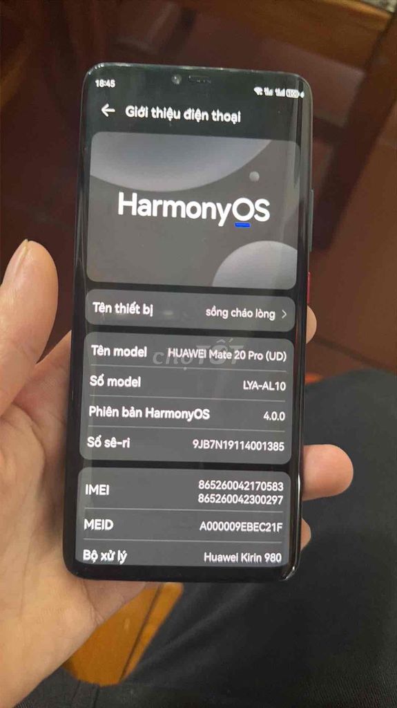 huawei mate 20 pro. Mua bán Điện thoại tại Quận Bắc Từ Liêm Hà Nội được đăng bởi SỒNG A LÒNG hình 1