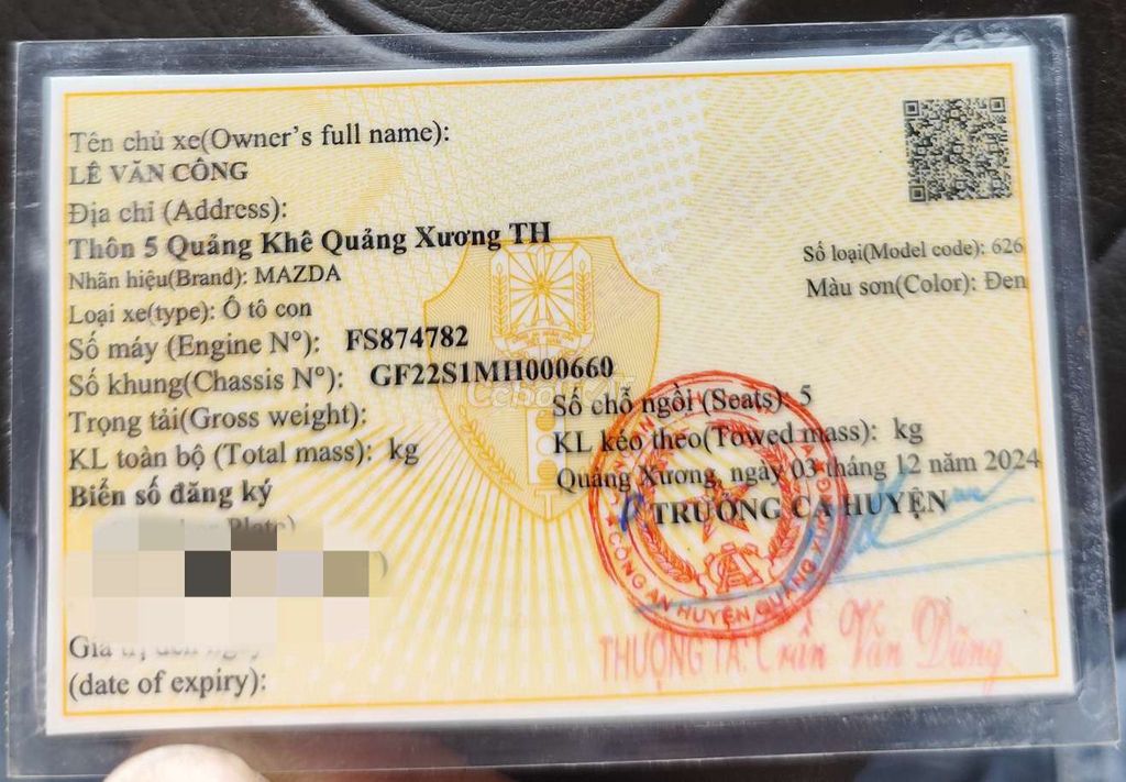 Xe Mazda 626 2001 - 30000 km. Mua bán Ô tô tại Quận Cầu Giấy Hà Nội được đăng bởi trần thanh lam hình 4